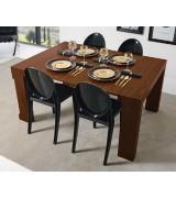 Консоль трансформер стол обеденный Disemobel 358 nogal-5 цвет орех 