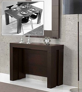 Консоль трансформер стол обеденный Disemobel 358 wengue цвет венге 