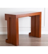 Консоль трансформер стол обеденный Disemobel 368 cerezo-5 цвет вишня 