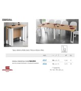 Консоль трансформер стол обеденный Disemobel 4061 roble blanco цвет дуб, белый Консоль трансформер стол обеденный Disemobel 4061 roble blanco цвет дуб, белый