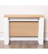 Консоль трансформер стол обеденный Disemobel 4061 roble blanco цвет дуб, белый Консоль трансформер стол обеденный Disemobel 4061 roble blanco цвет дуб, белый