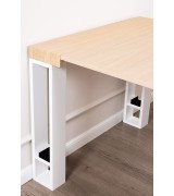 Консоль трансформер стол обеденный Disemobel 4061 roble blanco цвет дуб, белый Консоль трансформер стол обеденный Disemobel 4061 roble blanco цвет дуб, белый