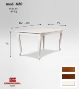 Стол обеденный Disemobel 630 vainilla цвет белый