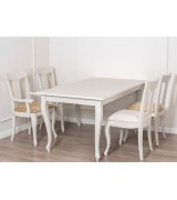 Стол обеденный Disemobel 630 vainilla цвет белый