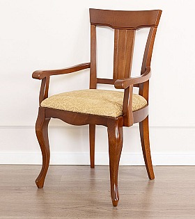 Стул с подлокотниками Disemobel 641 cerezo-5 цвет вишня ткань № 4