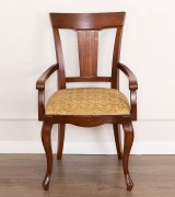 Стул с подлокотниками Disemobel 641 nogal-5 цвет орех ткань № 4