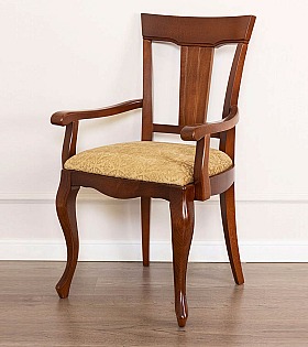 Стул с подлокотниками Disemobel 641 nogal-5 цвет орех ткань № 4