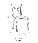 Стул Panamar 417.050 цвет орех nogal, обивка Fiesole-4