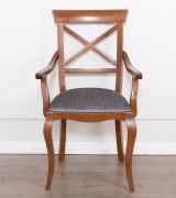 Стул с подлокотниками Panamar 417.057 цвет вишня cerezo, обивка Fiesole-4