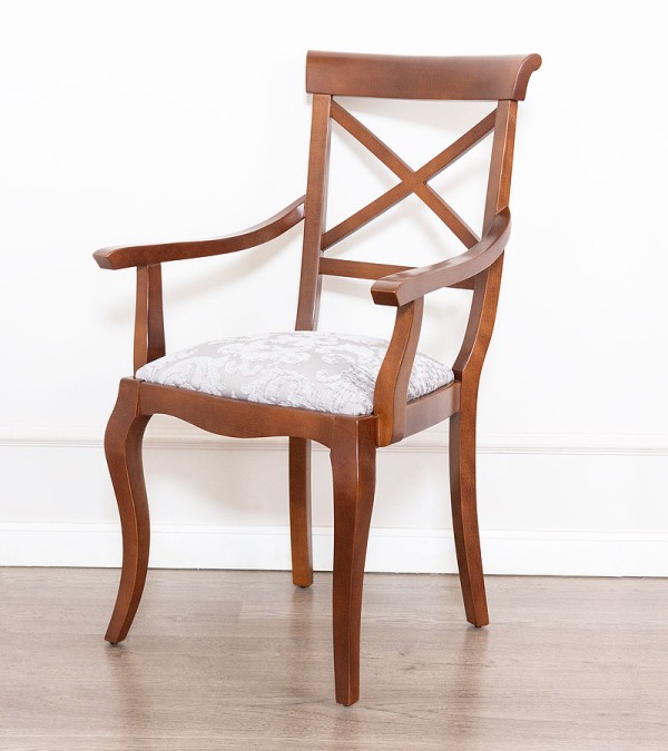 Стул с подлокотниками Panamar 417.057 цвет вишня cerezo, обивка Signoria-4