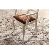 Стул с подлокотниками Panamar 418.057 цвет орех nogal, белый blanco 