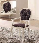 Стул с подлокотниками Panamar 418.057 цвет орех nogal, белый blanco 