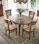 Стол круглый раздвижной Palazzo Ducale Prama Bakokko 71CI54 ciliegio цвет вишня 110 см