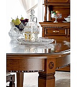 Стол овальный раздвижной Palazzo Ducale Prama Bakokko 71CI55 ciliegio цвет вишня 180 см