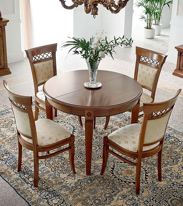 Стол круглый раздвижной Palazzo Ducale Prama Bakokko 71CI54 ciliegio цвет вишня 110 см