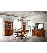 Стол овальный раздвижной Palazzo Ducale Prama Bakokko 71CI56 ciliegio цвет вишня 160 см