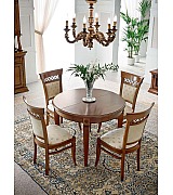 Стол круглый раздвижной Palazzo Ducale Prama Bakokko 71CI54 ciliegio цвет вишня 110 см