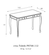 Стол письменный Toledo T.PS768.112 nogal цвет орех 