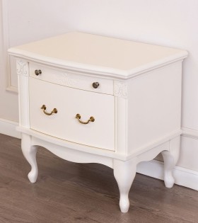 Тумба прикроватная Toledo T.PT887 marfil цвет белый на ножках 