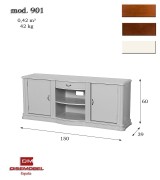 Тумба ТВ Disemobel 901 vainilla цвет белый