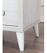 Тумба прикроватная Koala Beds Kubik 040 Nordico/Blanco цвет нордический бежевый