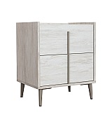 Тумба прикроватная Koala Beds Line 050 Nordico/Niquel цвет нордический бежевый