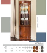 Тумба угловая Panamar 839.000 цвет вишня