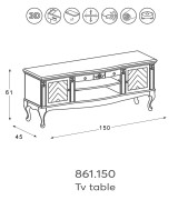 Тумба Panamar 861.150 цвет орех