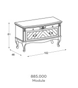 Тумба Panamar 885.000 цвет орех