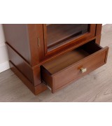 Книжный шкаф 1-но дверный Валенсия М2009 цвет орех