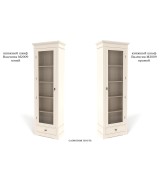 Книжный шкаф 1-но дверный Валенсия М2009 цвет слоновая кость Книжный шкаф 1-но дверный Валенсия М2009 цвет слоновая кость