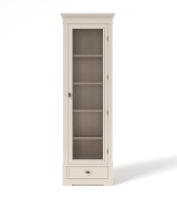 Книжный шкаф 1-но дверный Валенсия М2009 цвет слоновая кость Книжный шкаф 1-но дверный Валенсия М2009 цвет слоновая кость