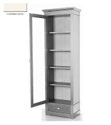 Книжный шкаф 1-но дверный Валенсия М2009 цвет слоновая кость Книжный шкаф 1-но дверный Валенсия М2009 цвет слоновая кость