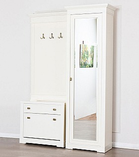 Прихожая Валенсия длина 156 см цвет слоновая кость