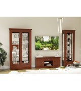 Витрина 1-но дверная Валенсия М2002 цвет орех