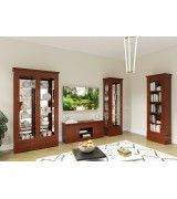 Витрина 1-но дверная Валенсия М2002 цвет орех