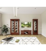 Витрина 1-но дверная Валенсия М2002 цвет орех