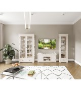 Витрина 1-но дверная Валенсия М2002 цвет слоновая кость Витрина 1-но дверная Валенсия М2002 цвет слоновая кость