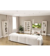 Витрина 1-но дверная Валенсия М2002 цвет слоновая кость Витрина 1-но дверная Валенсия М2002 цвет слоновая кость