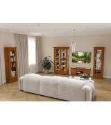 Витрина 1-но дверная Валенсия М2002 цвет вишня Витрина 1-но дверная Валенсия М2002 цвет вишня