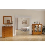 Витрина 2-х дверная Валенсия М2007 цвет вишня