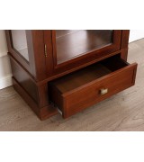 Витрина 1-но дверная Валенсия М2002 цвет орех