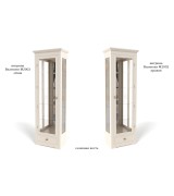 Витрина 1-но дверная Валенсия М2002 цвет слоновая кость Витрина 1-но дверная Валенсия М2002 цвет слоновая кость