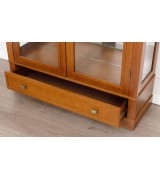 Витрина 2-х дверная Валенсия М2007 цвет вишня