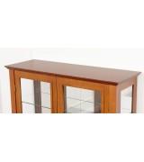 Витрина 2-х дверная Валенсия М2007 цвет вишня