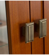 Витрина 2-х дверная Валенсия М2008 цвет вишня