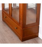 Витрина 2-х дверная Валенсия М2008 цвет вишня