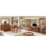 Угловая витрина Disemobel 926 cerezo-5 цвет вишня 