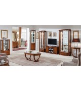 Журнальный стол Disemobel 67 Cristal cerezo-5 цвет вишня стеклянная столешница 