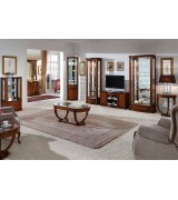 Витрина Disemobel 921 nogal-5 цвет орех 